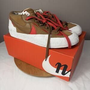 Nike Sacai Blazer Low Shoes Mens Size 14 Retro DD1877-200 Swoosh Sneakers